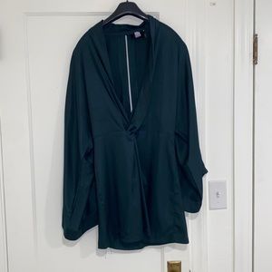 Storia hunter green mini dress